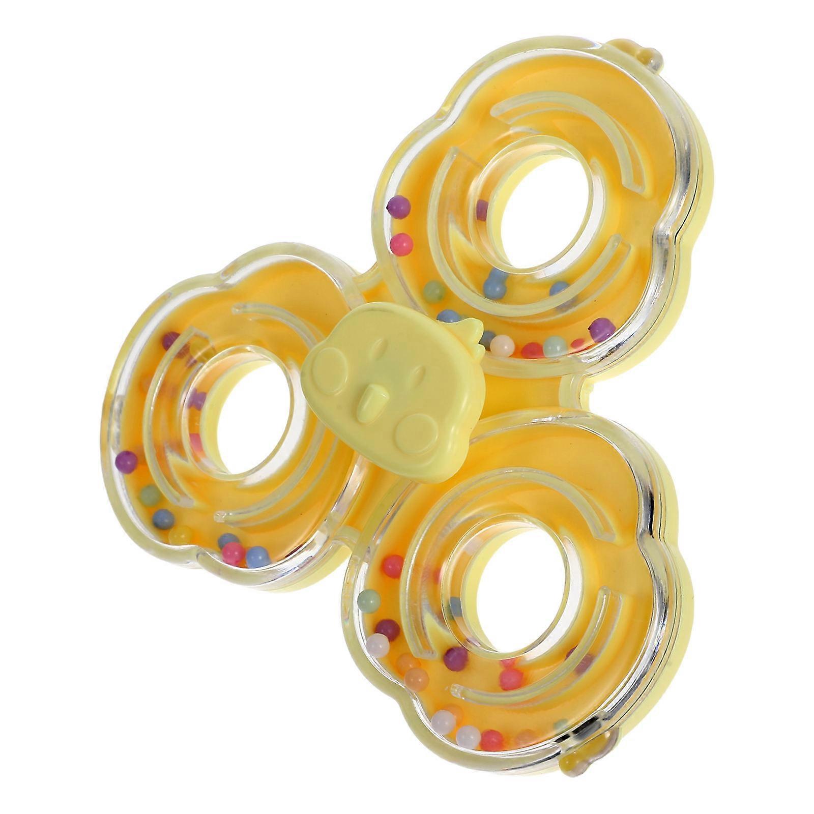 Small Bird Toys Parrot Spinner Toy Chewing Stimulation Parakeets Round Shape Interactive Design 1Set