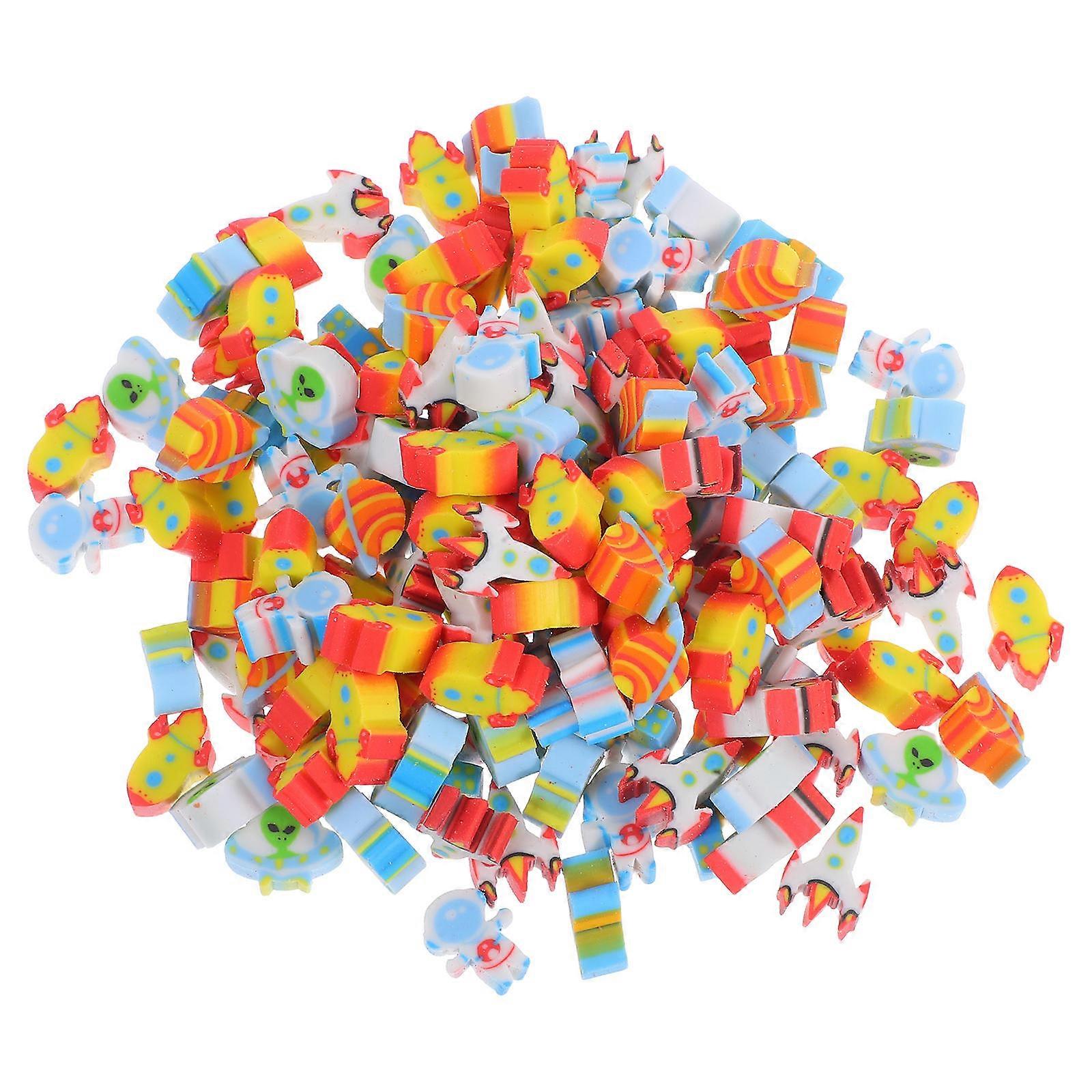 Space Mini Erasers 300Pcs Tpr Multi Small Erasers for Students Versatile Correction