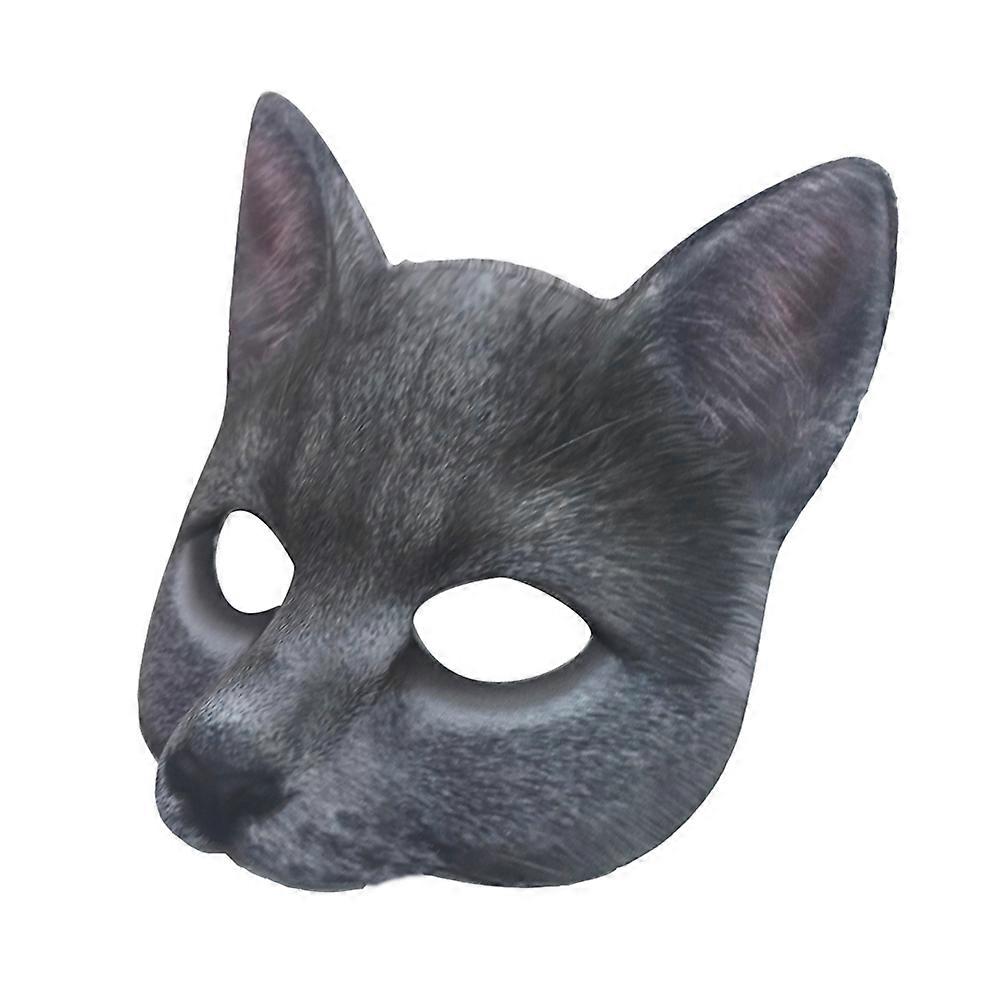 女性のための仮装マスク猫マスク男性ハロウィンカーニバルブラック1個