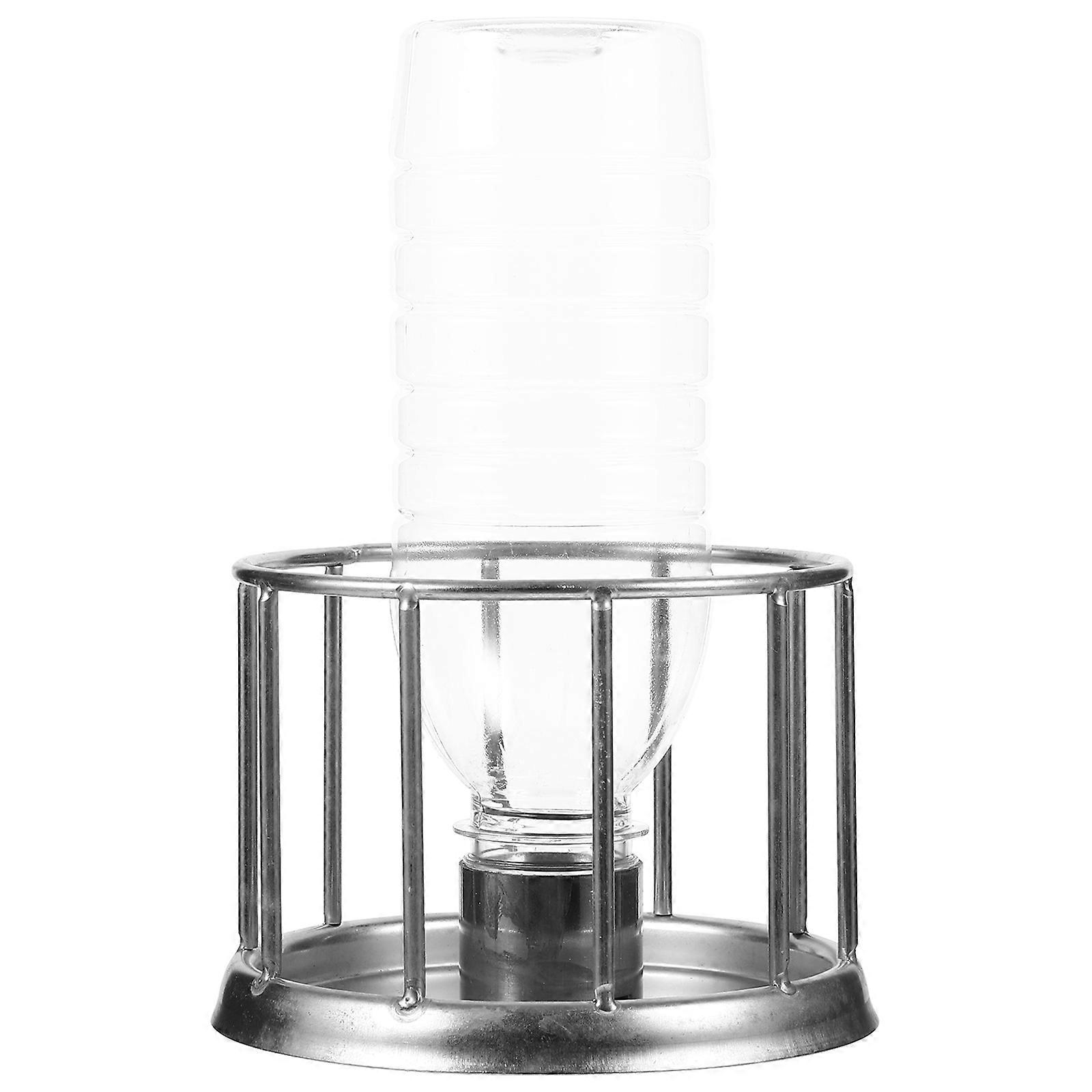 Turtle Feeding Bowl Reptile Water Feeder Daily Use Silver Color 15.50X5.50X5.50CM 1Set