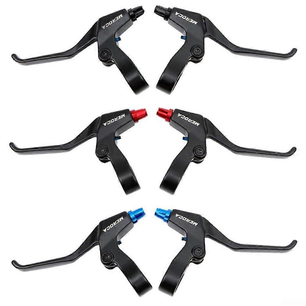 Sensitive and responsive bicycle brake levers with ergonomic design, suitable for road and electric folding bikes (black).