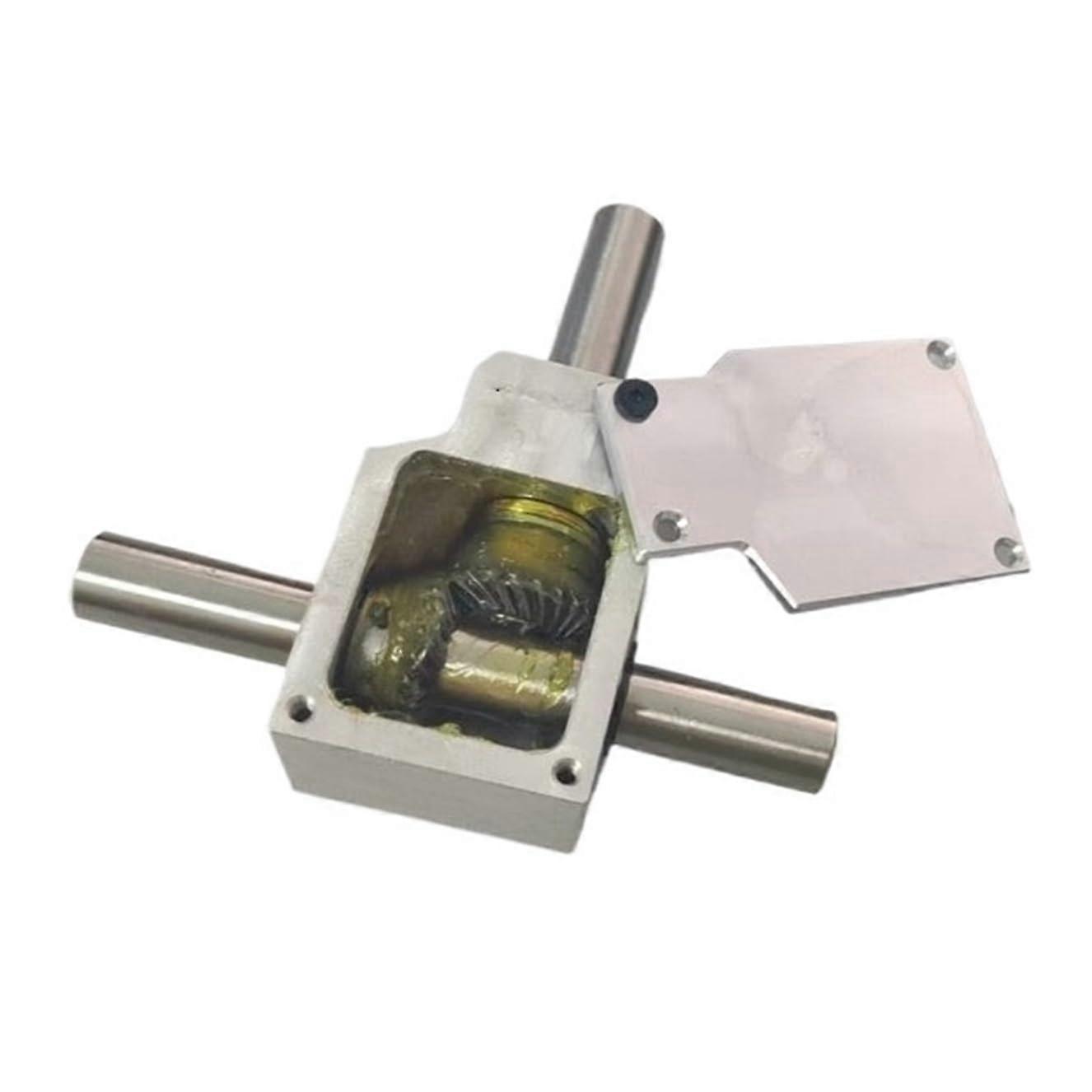 Right Angle Bevel Gearbox 90 Degree 12mm Codirectional Double Shaft 1:1 Spiral Gear Transmission