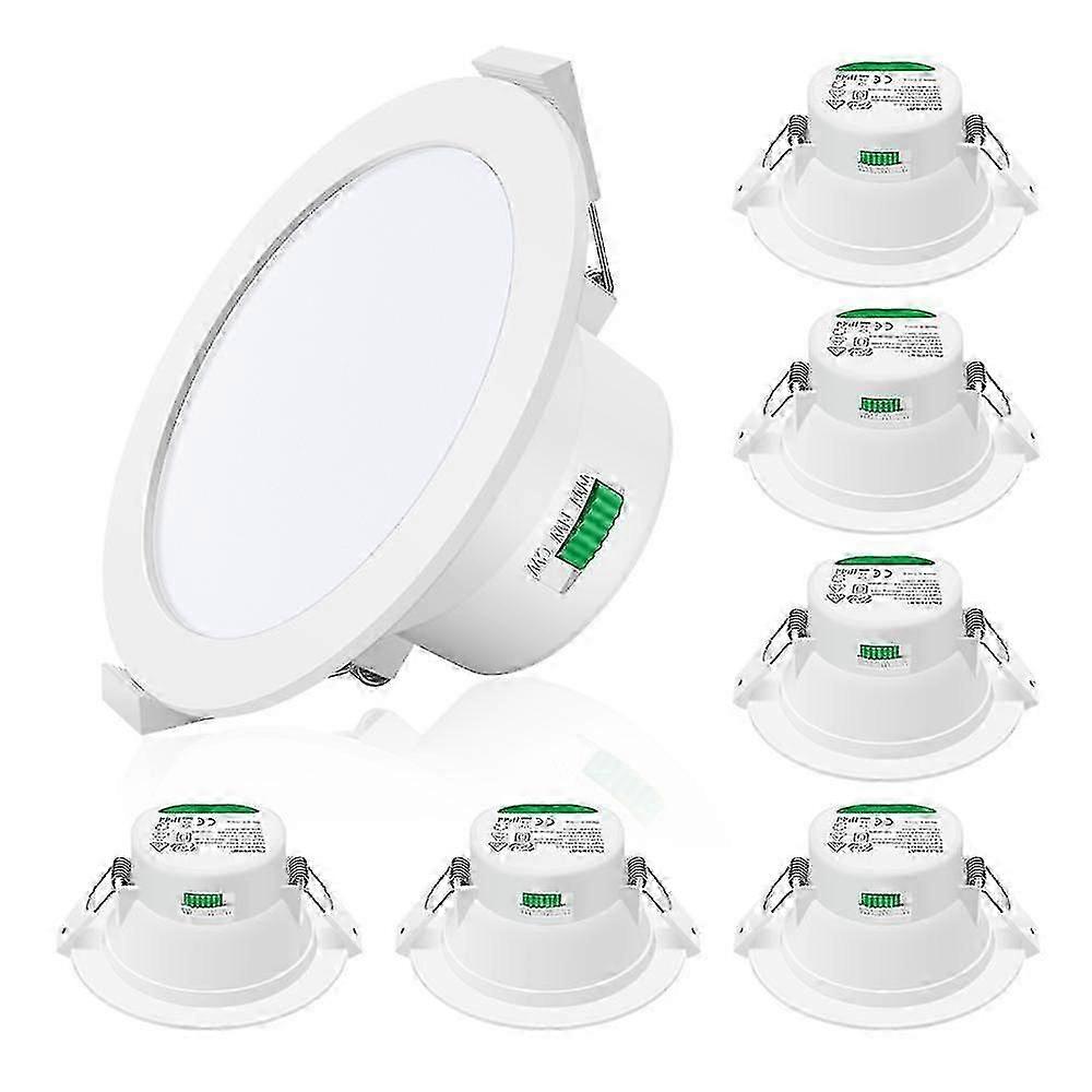 Led Dimmable Tri-color Recessed Downlight Ceiling Light Spotlight 6x-Good