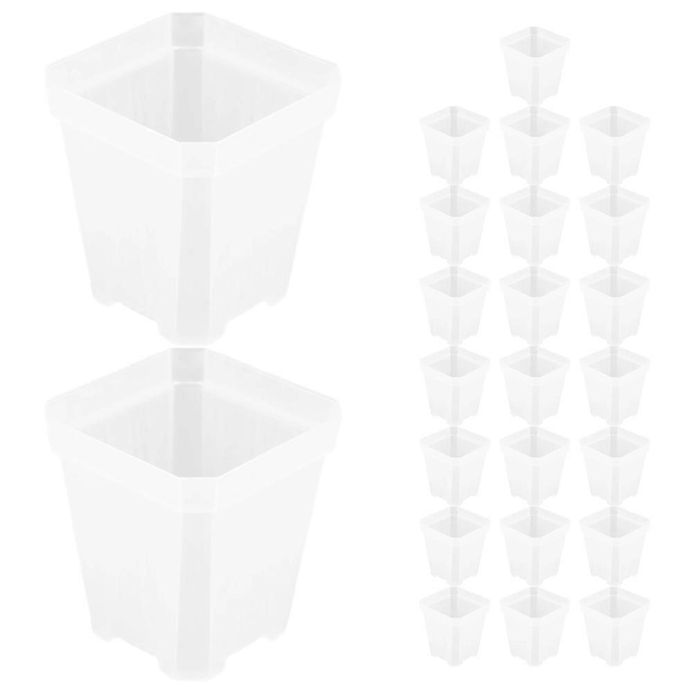24pcs Durable Plastic Mini Planters for Indoor Gardening – Space Saving Flower Pots for Home Decor, Vegetables & Flowers