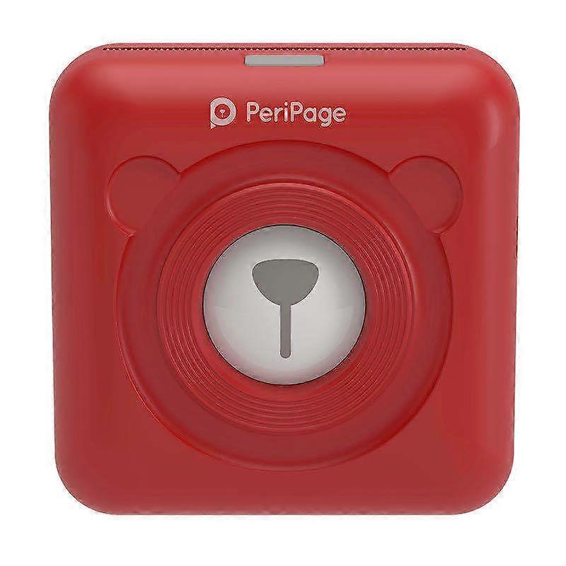 （White） Portable Photo Printer Mini Wireless BT Pocket Printer for