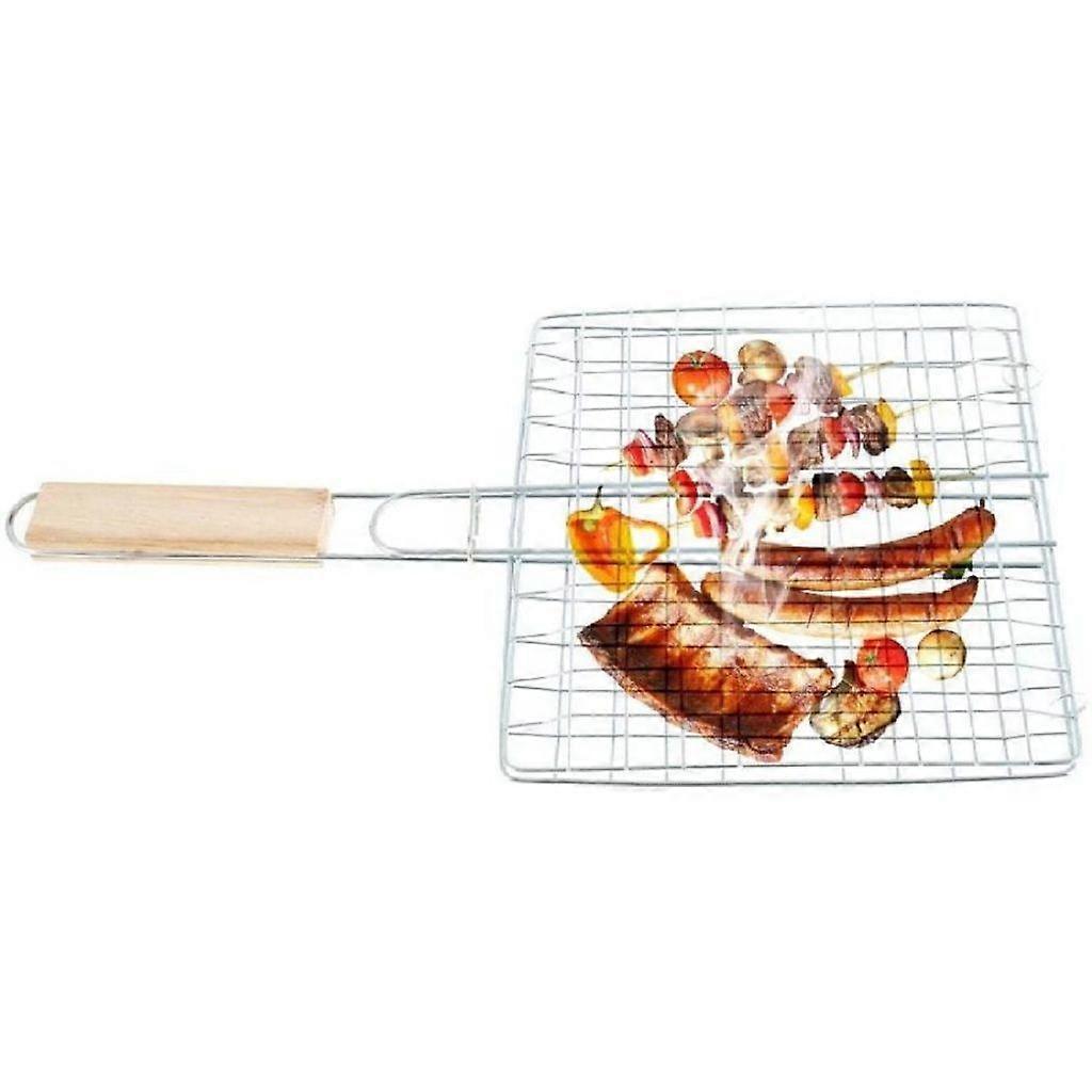 Stainless Steel Grill Basket - for Fish, Vegetables, Shrimp