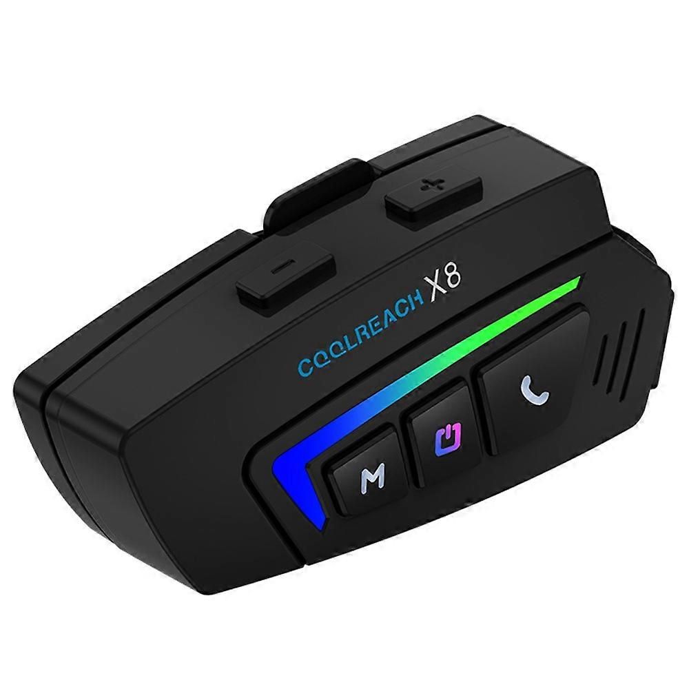 COOLREACH X8 moottoripyöräkypärä Bluetooth-yhteensopivat kuulokkeet Langattomat ratsastuskuulokkeet 2 in 1 pehmeällä ja kovalla mikrofonilla