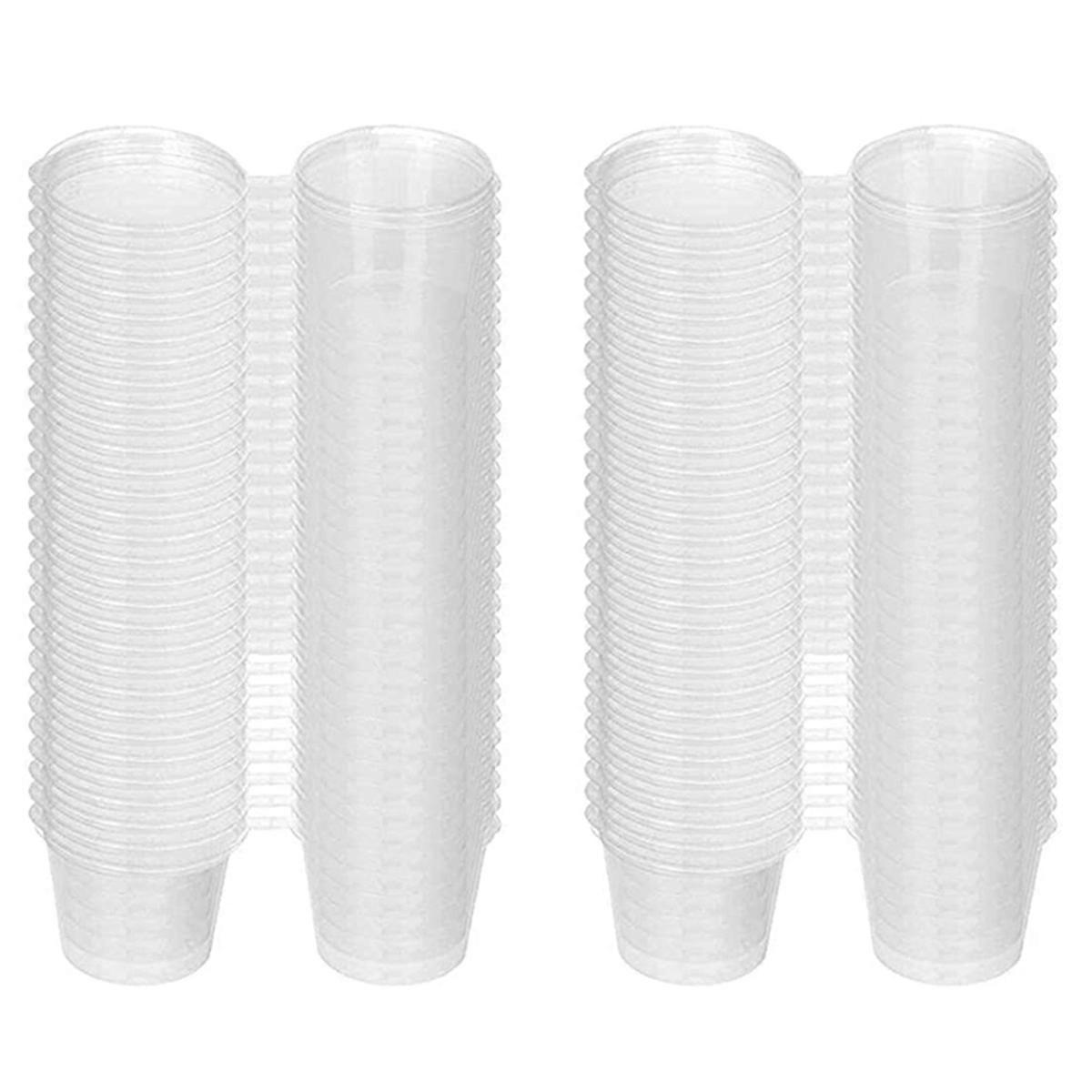 100 Pieces Small Plastic Containers with Lids