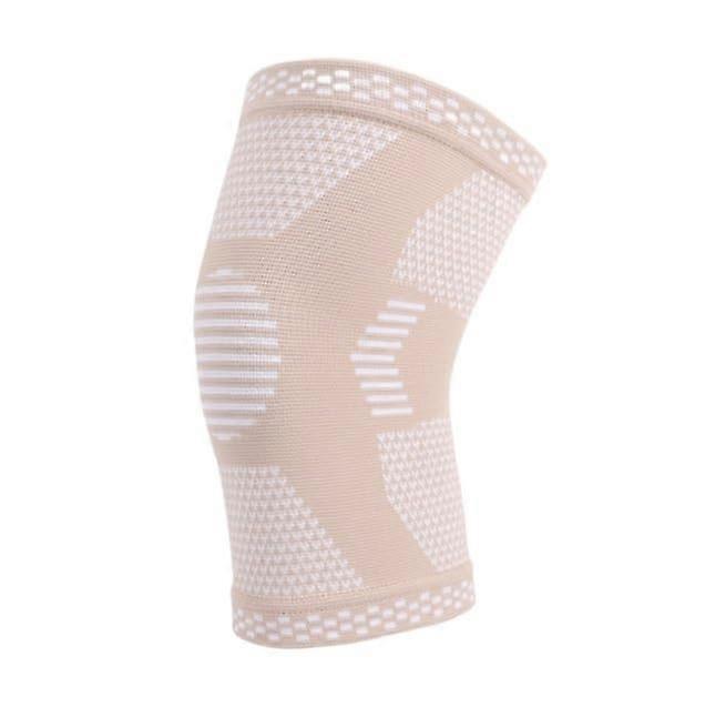 Knee Pads, Knee Pads, One Pair of Knee Support, Unisex Knee Compression Sleeves for Training and Running, Knee Pads, Hiking (Beige, XL)