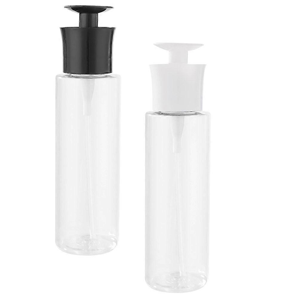 Refillable Pump Bottle Hand Soap Dispensers Travel-Friendly 300ml 2Pcs Black