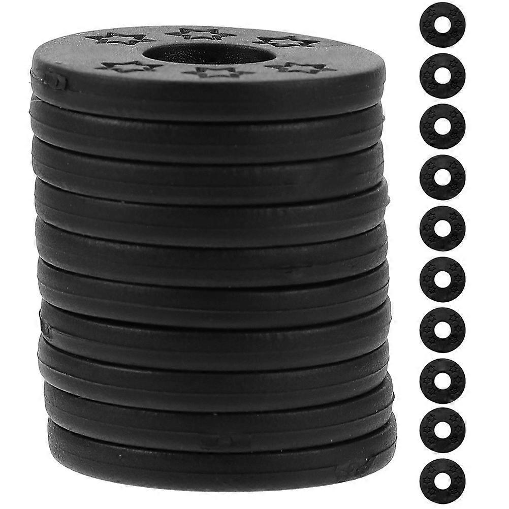 Guitar Strap Locks Security for Guitar Players Compact Shape Black 2.50X2.50X0.25cm Non-Slip Prevent Strap Falling Off 20Pack
