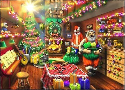 Brain Tree - Santa's Workshop 1000 bitars pussel för vuxna