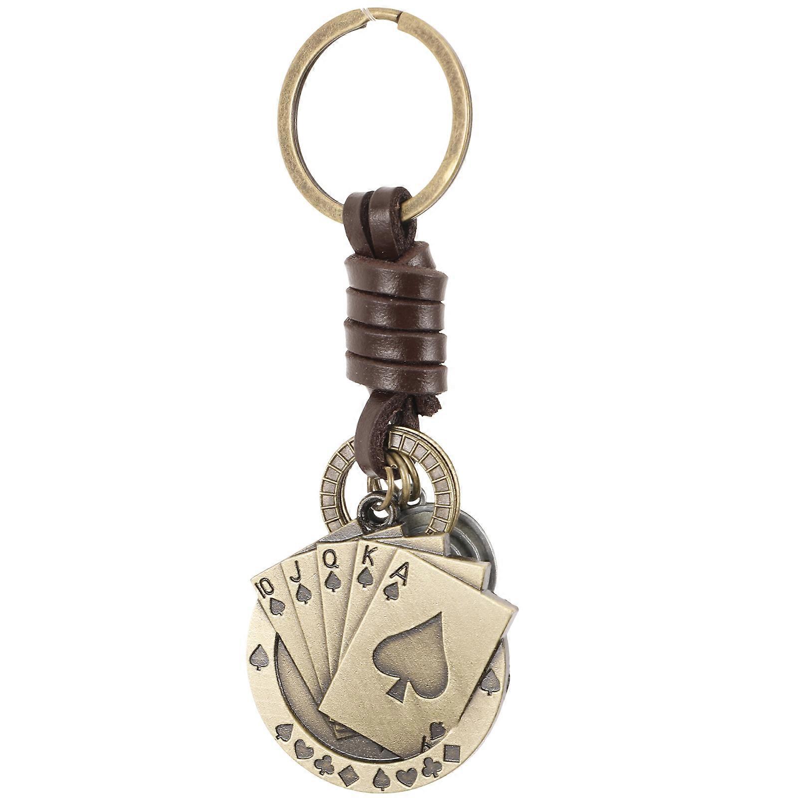 Poker Card Keychain Keychain Designed for Key Use Multi