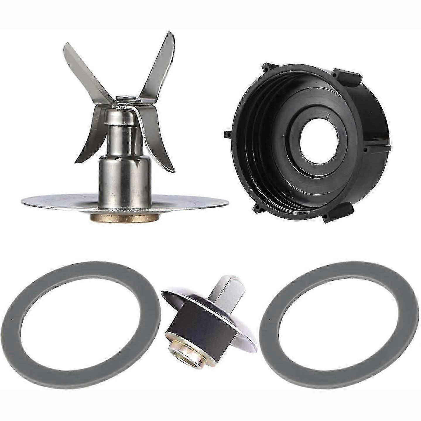 Replacement Parts for Blender: 1 Blade, 1 Jar Base, 2 Gasket Seals, and 1 Square