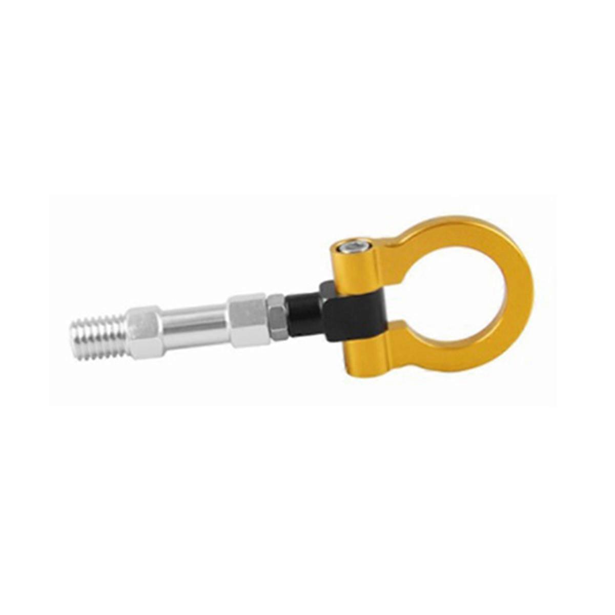 Front Bumper Screw-On Tow Hook Car Accessories Universal Gold 1Set