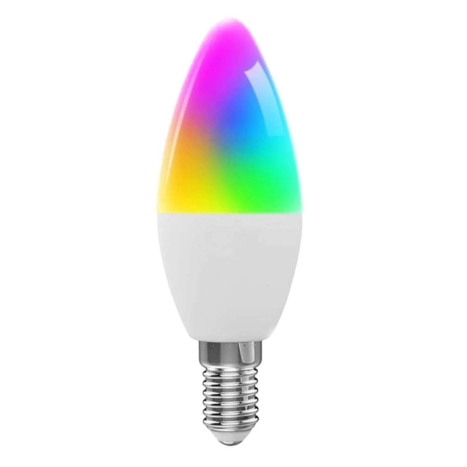 2025 Latest Model Wifi RGBCW Smart Light Bulb 5W 300LM E14 Multi-Color Dimmable