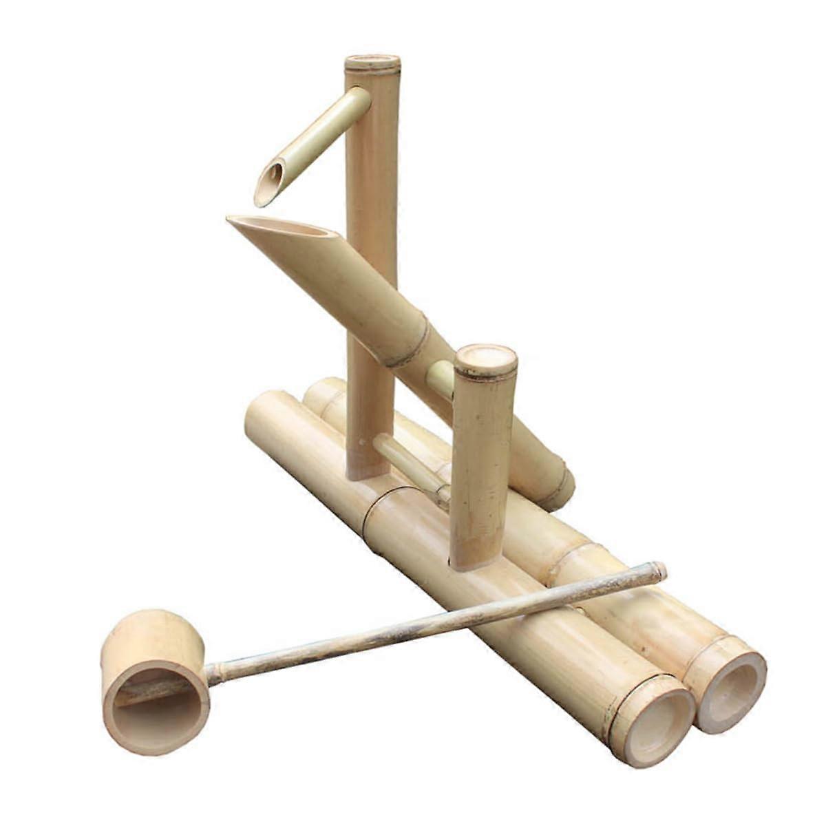 Outdoor bamboo water fountain with universal pump, Japanese swingFeng ShuiDIY function