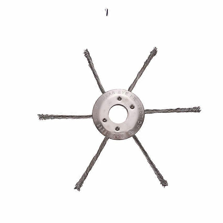 Lithium-ion Weeding Wheel Weeding Head Weeding Disc Weeder Universal Accessories (7” 180mm Large Hole 6 Cutter)