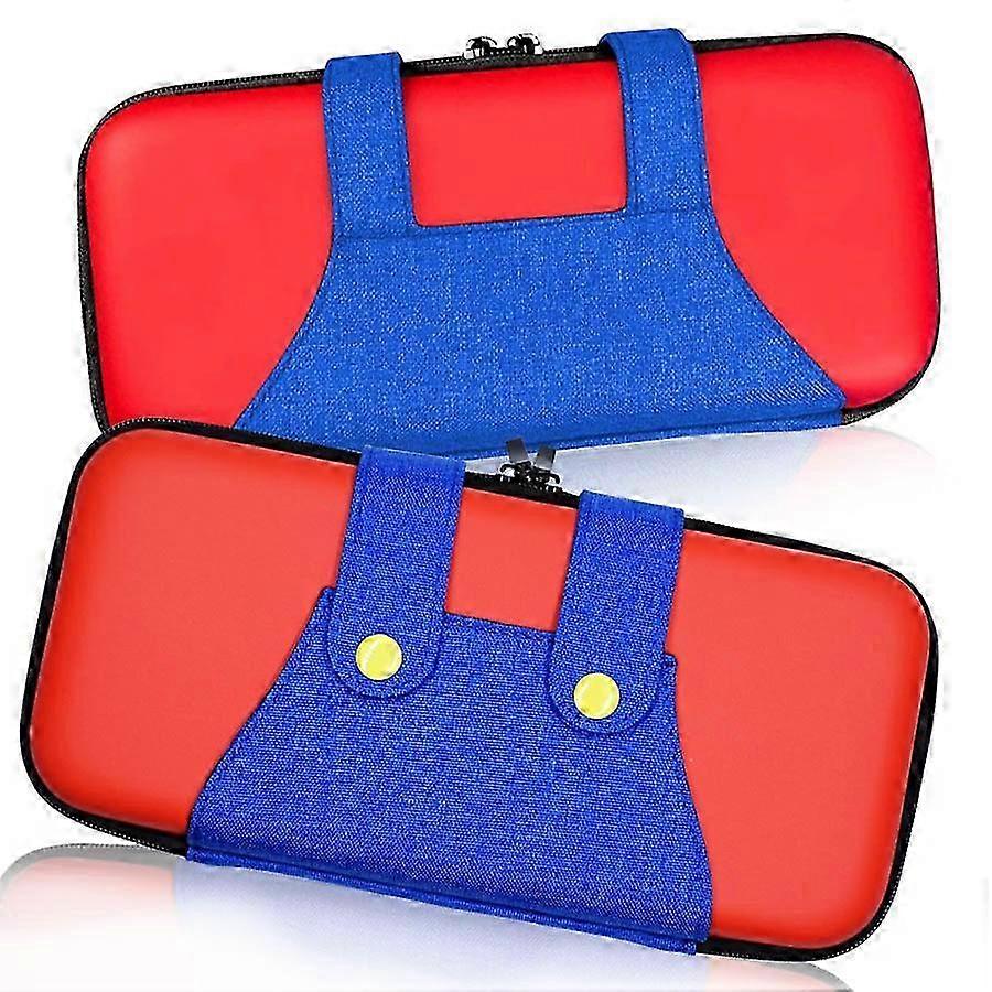 Game Console Case for Compatible Brand Switch and Switch OLED, Fleece Inner, EVA Hard Shell Outer