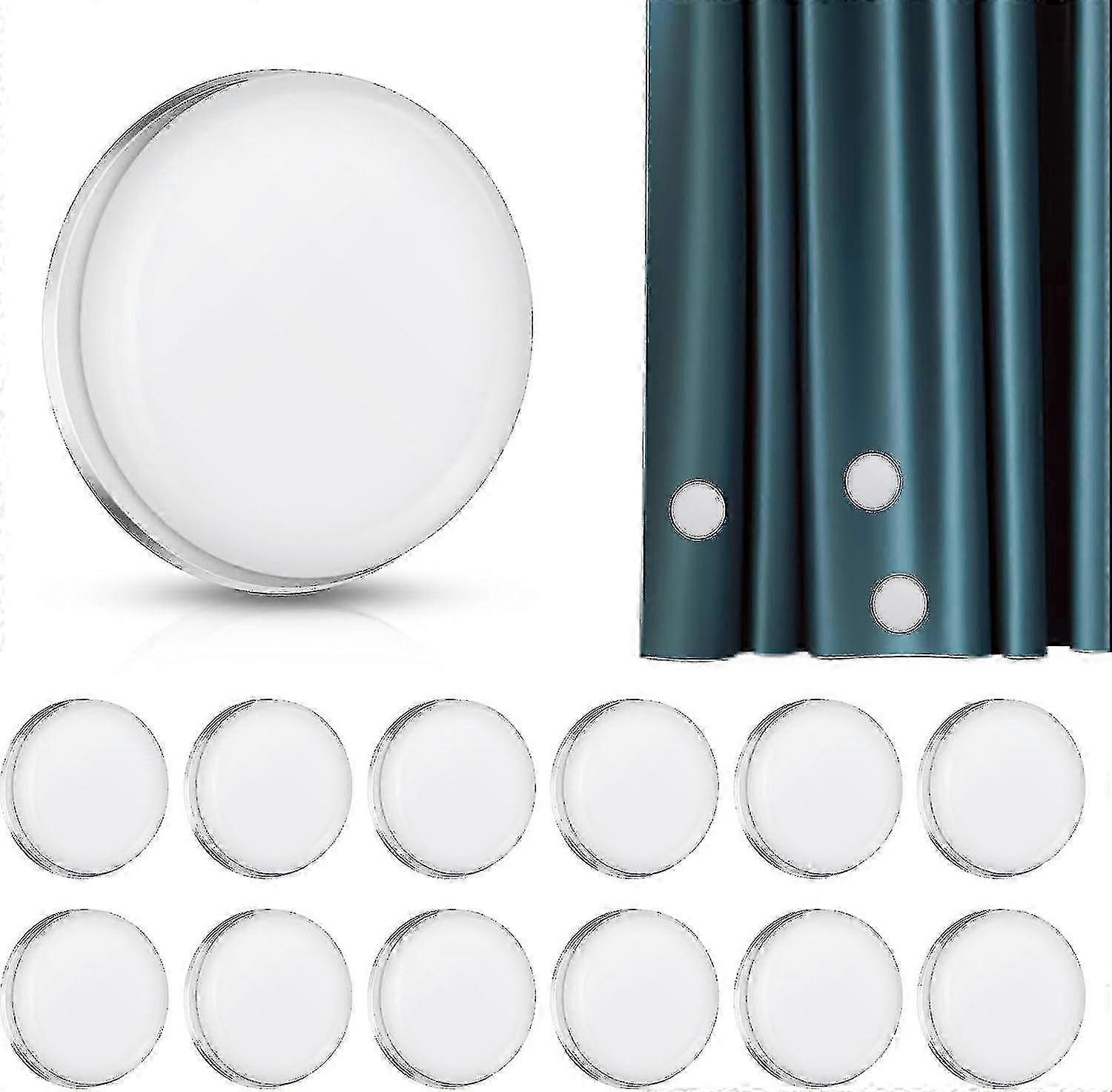 シャワーカーテン用の12個の丸い磁気ウェイトは、ライナーが吹き飛ばされるのを防ぎます