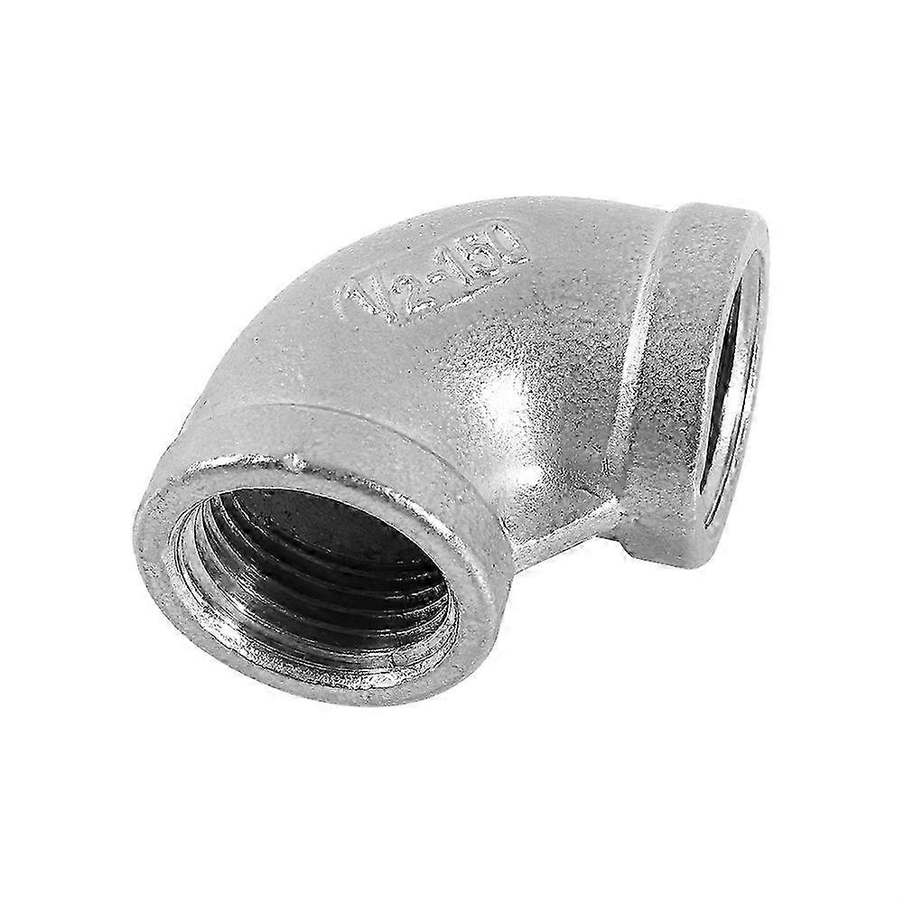 1/2 90 Degree Elbow Pipe Connector Stainless Steel Female Threaded DN15