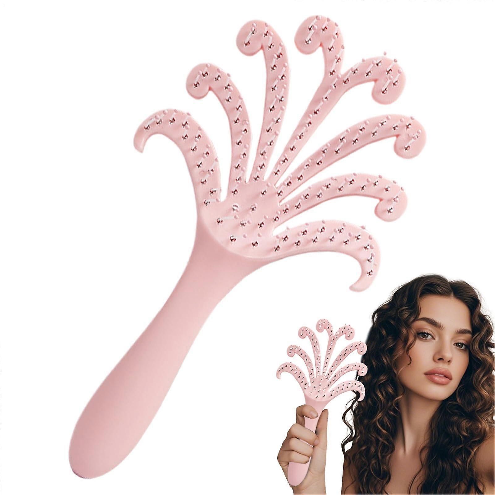 Scalp Comb | Portable Handheld Octopus Scalp Massager for Relaxation - Ergonomic Design for Men and Women, Wet and Dry Use