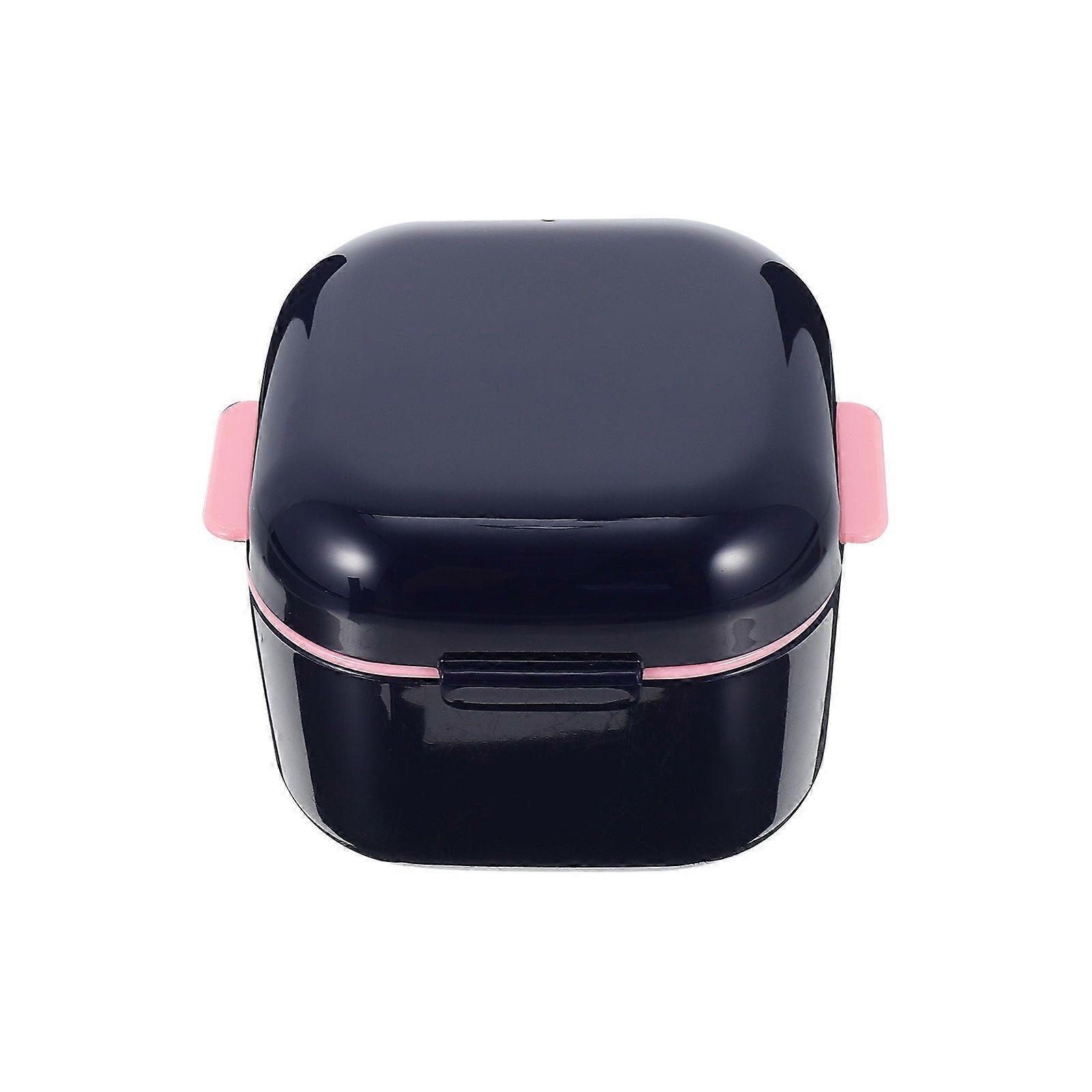 Retainer Case Mouth Guard Case Protective Denture Case Retainer Storage Box Blue