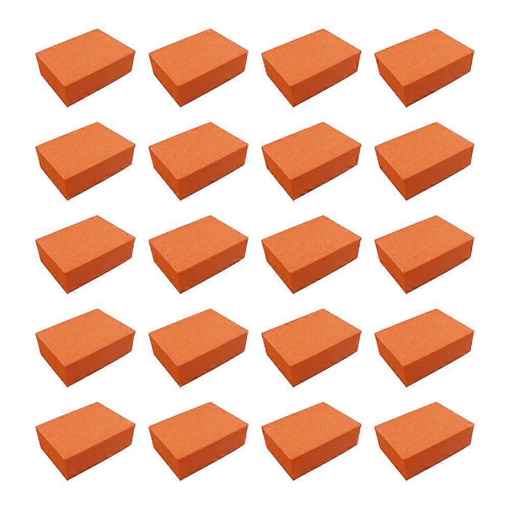 Nail Mini Buffer Block File, 50 Pcs Mini Buffers For Nails Mini Nail Buffer-Orange