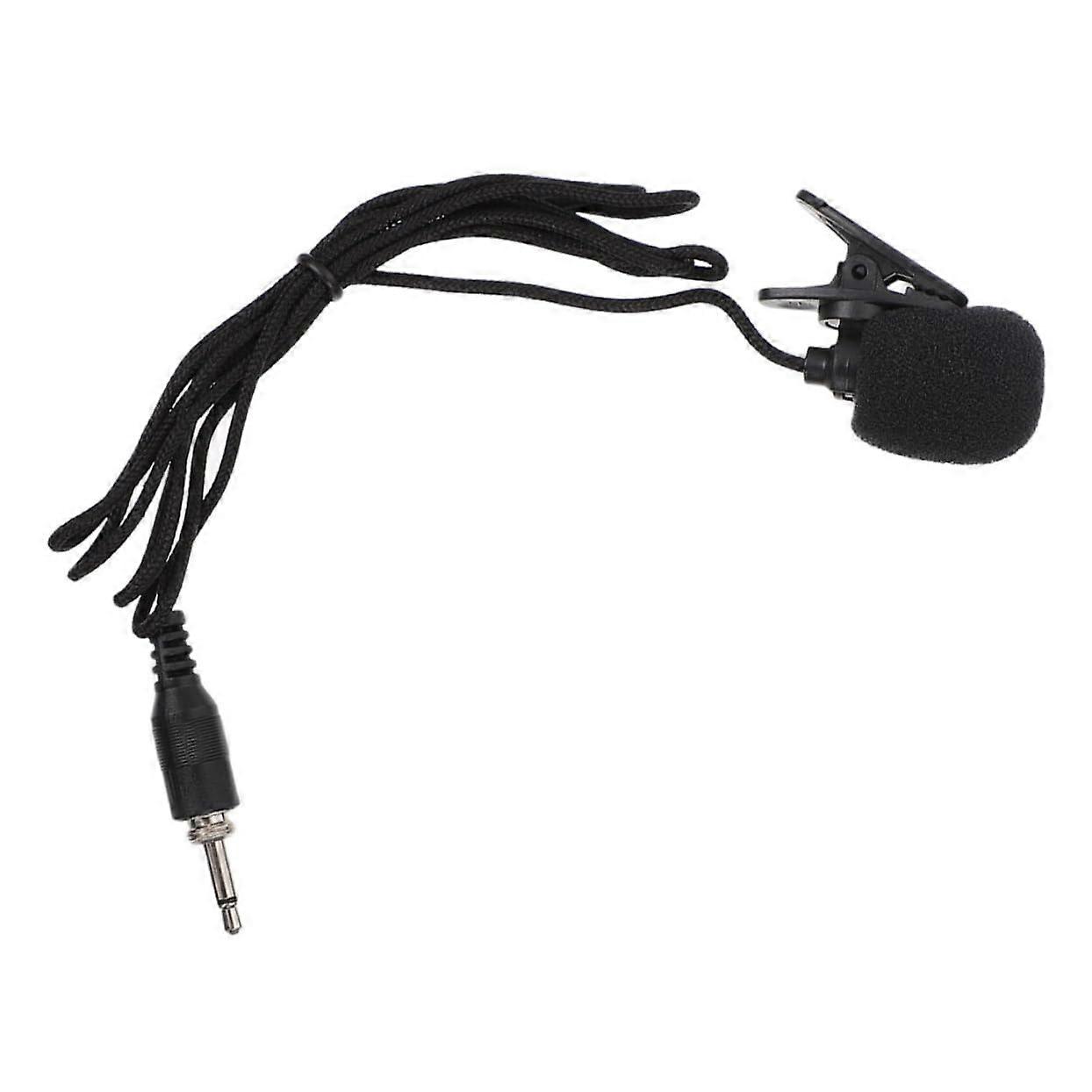 Thread Reversible microphone reusable lavalier microphone clips on lapel for audio equipment recording nylon black