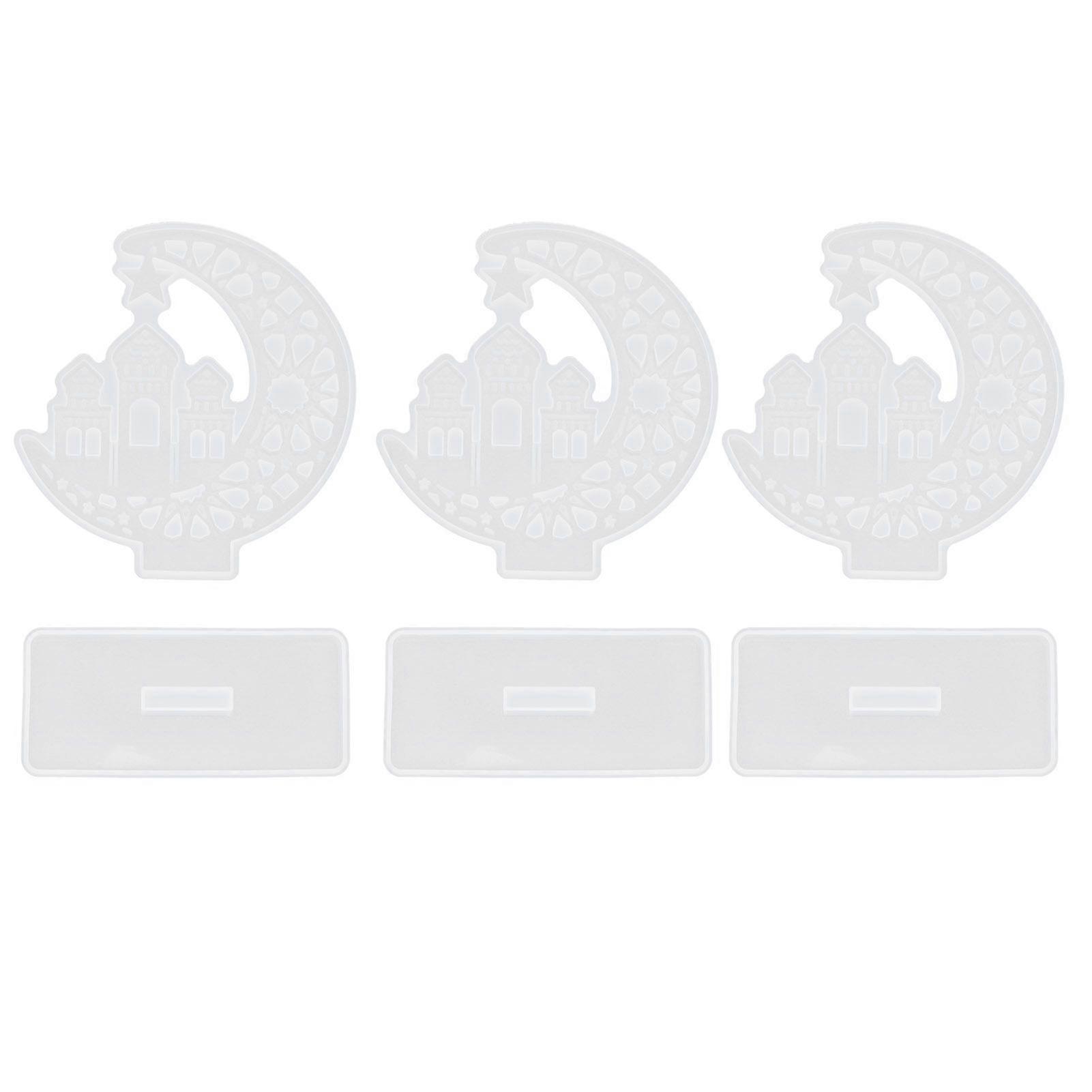 2025 Seneste model 3 sæt epoxyform harpiks støbeforme DIY håndlavet silikone