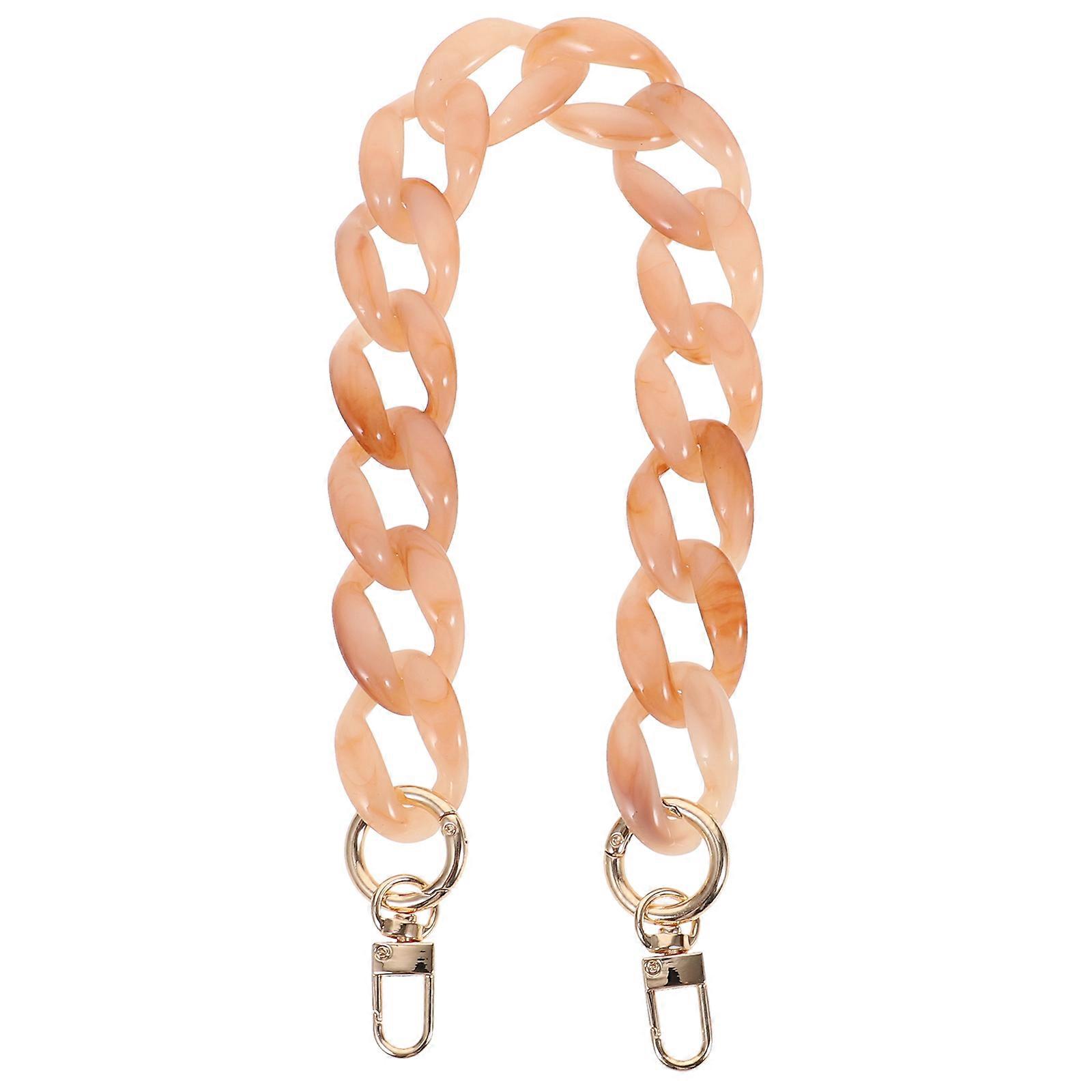 Decorative Bag Strap Acrylic Handbag Chain For Handbag Simple Design 17.7 Inches Total Length Decorative Accessory 1Piece