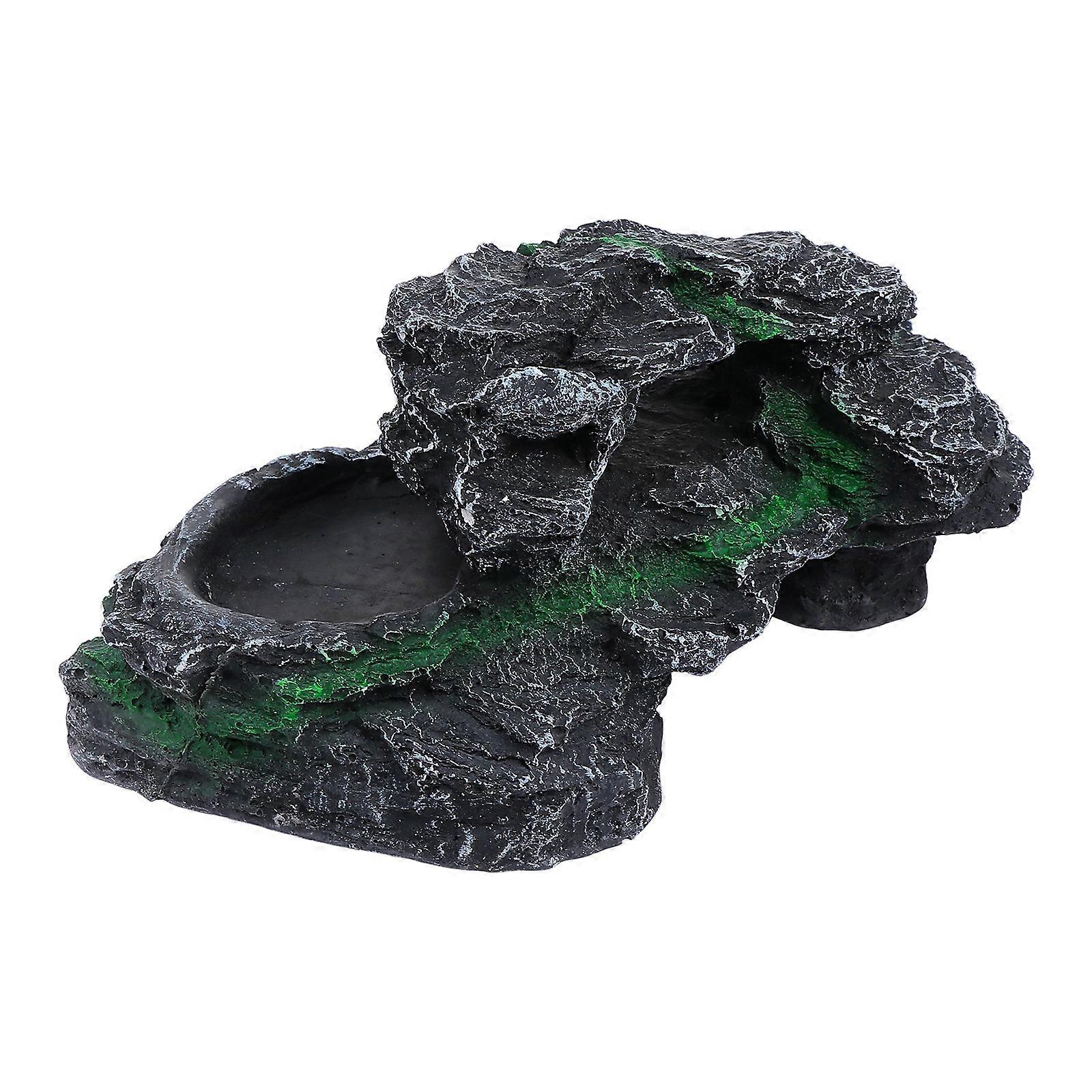 It sounds like you're describing a product listing for a **resin tortoise climbing platform** designed for use in aquariums or terrariums. Here's a