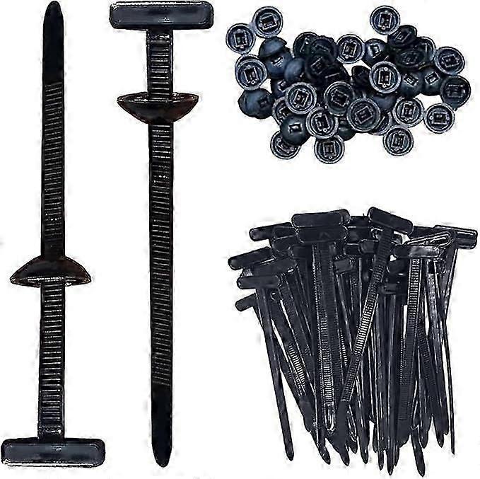 אבזם עניבת כבלים אוניברסלי מניילון, אזיקוני כבלים מניילון לרכב, מחזיק אזיקונים לנעילה עצמית, קליפס מחזיק פגוש מסמרות פלסטיק לרכב מחברים ל-Auto Repa