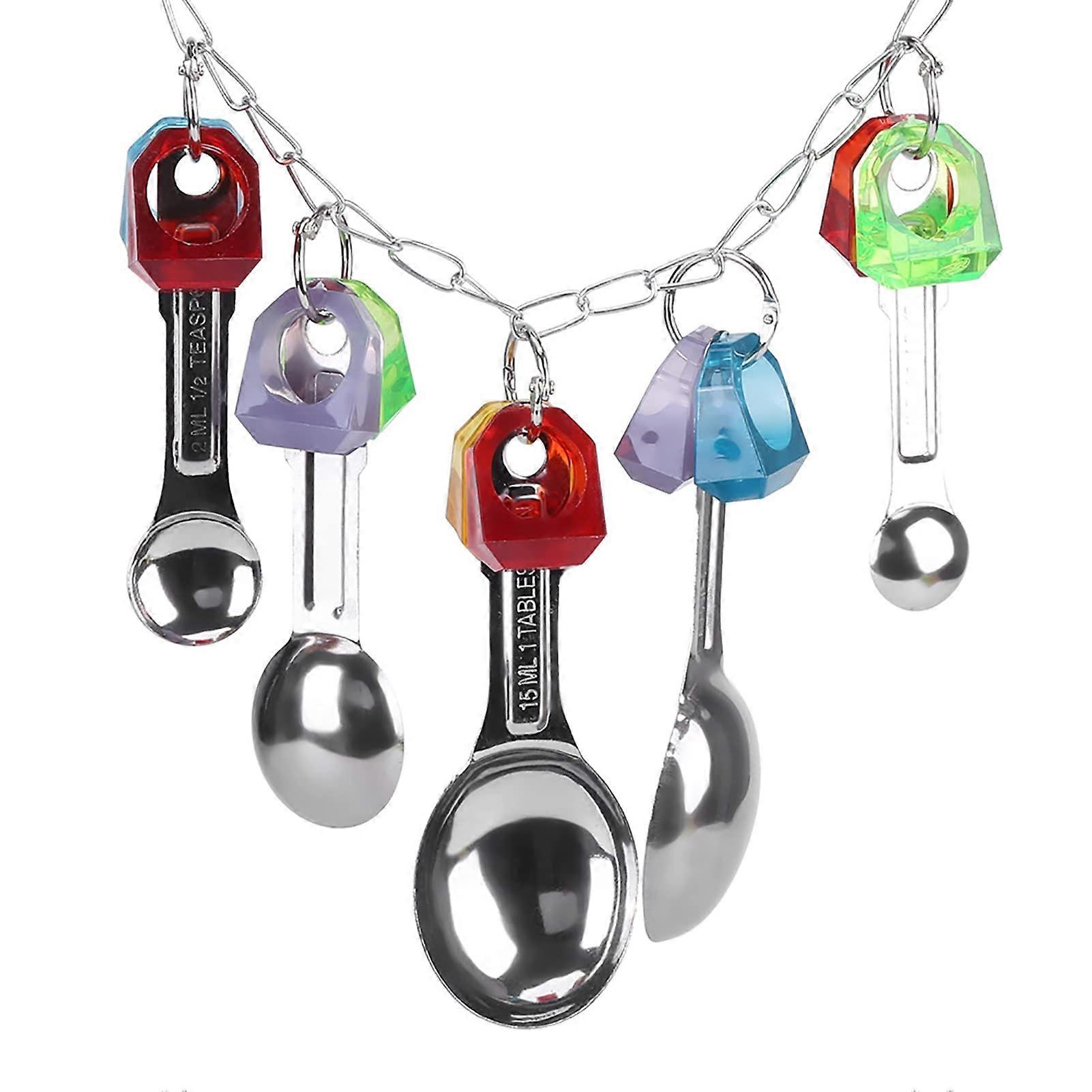 Parrot Toy Colorful Plastic Hanging Swing 30 cm Durable Chew Toy for Birds Cage Decoration Suitable for All Bird Sizes