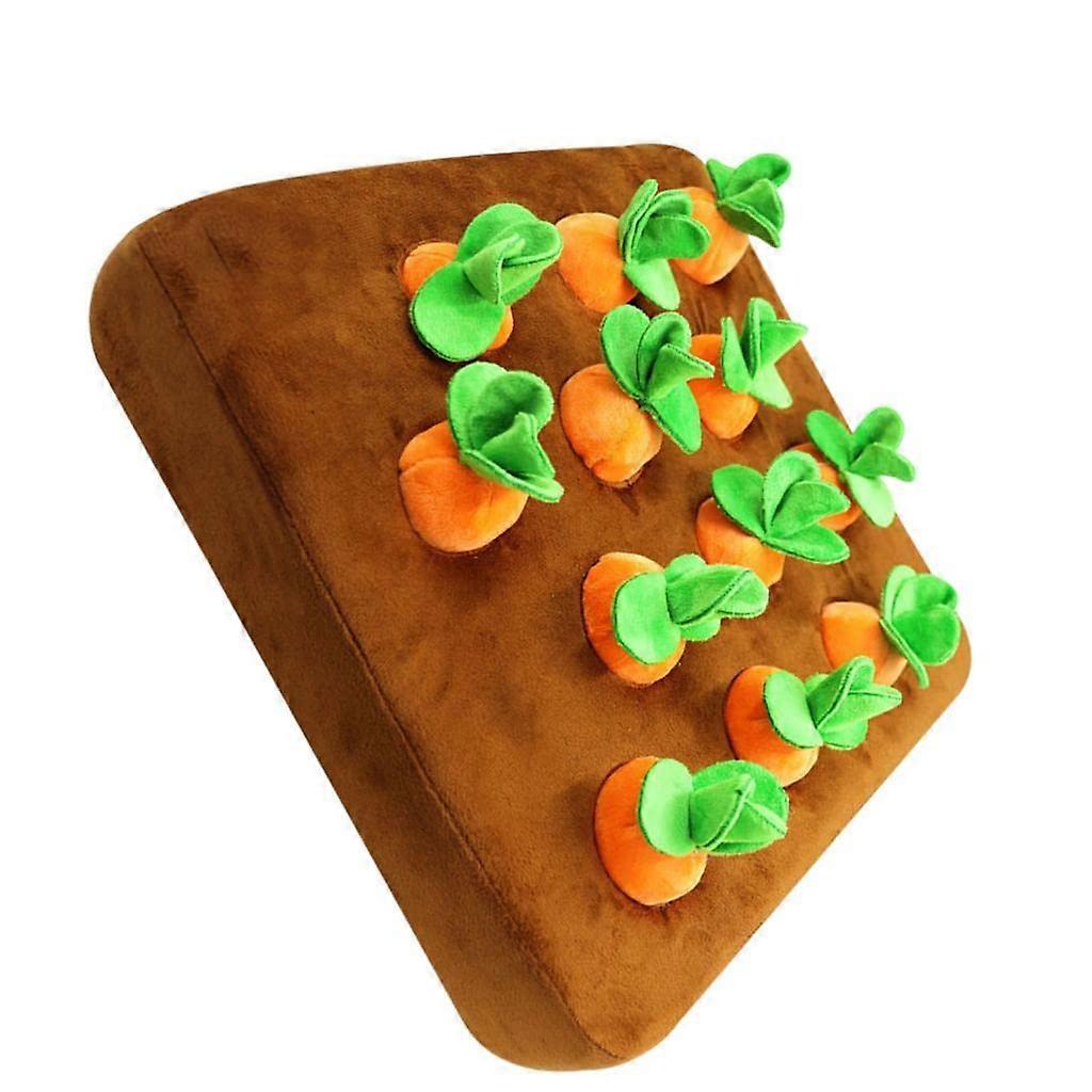 Plush Cushion with Carrot Vegetable Field Soft Fabric Funny Design Pet Cushion 35x35cm