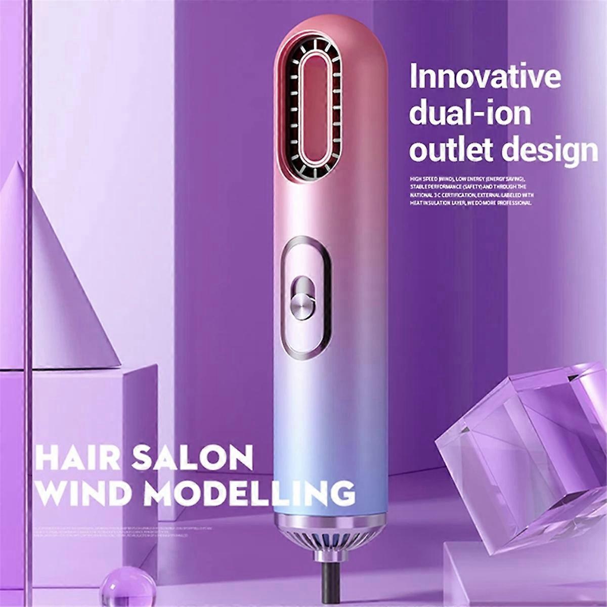Haartrockner Lockenkamm Haarbürste Styling Tool US Plug, D