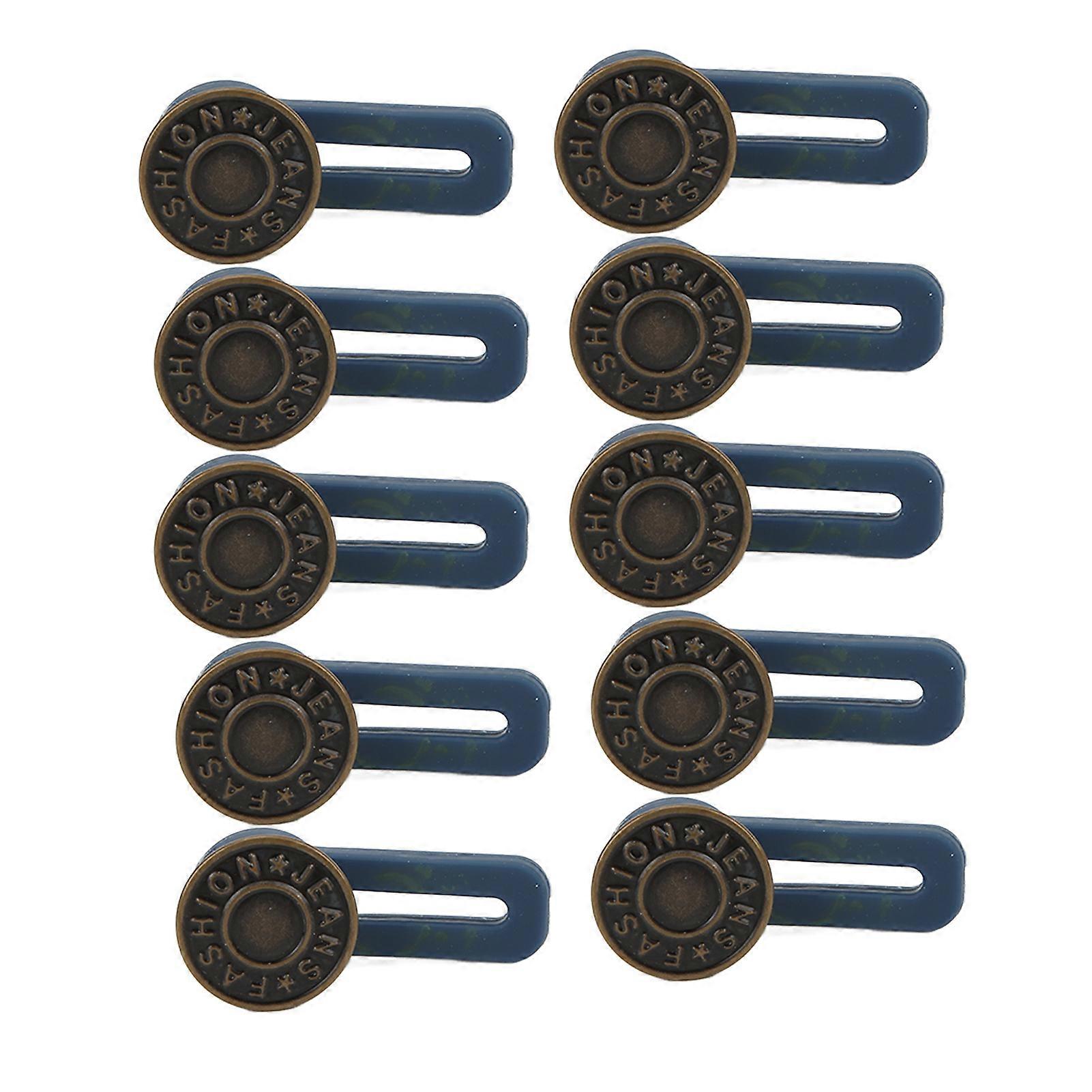 10pcs Instant Button Adjustable Flexible Small Compact Direct Use Sewing Accessories for Clothes Pants