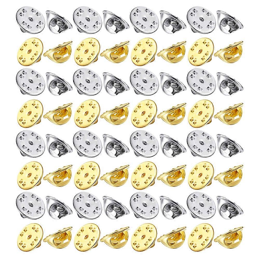 Pin Clasps Metal Pin Backs Diy Accessory Jewelry Making Clothing Attachment Gold 1.10X1.10X0.80CM 50Pcs