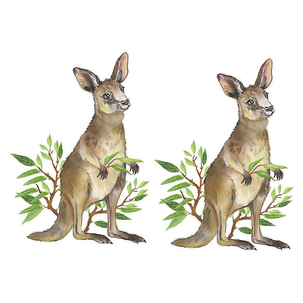 Jungle Decor Wall Decals Simple Structure Wall Decal Home Office School Dorm PVC 2 Sheets