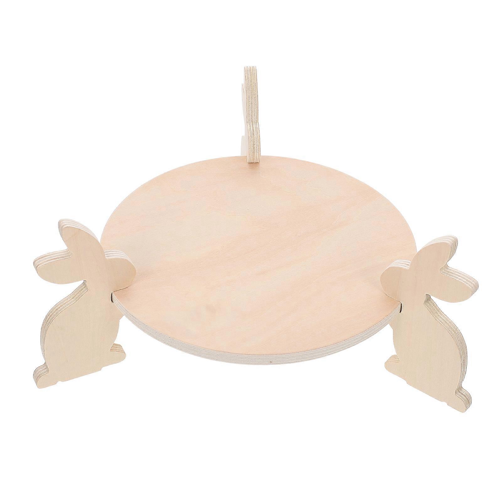 træ serveringsbakke dessert display stativ cupcake dessert display stativ træ frugt slik bakke khaki 25x25x12cm opbevaring 1 sæt