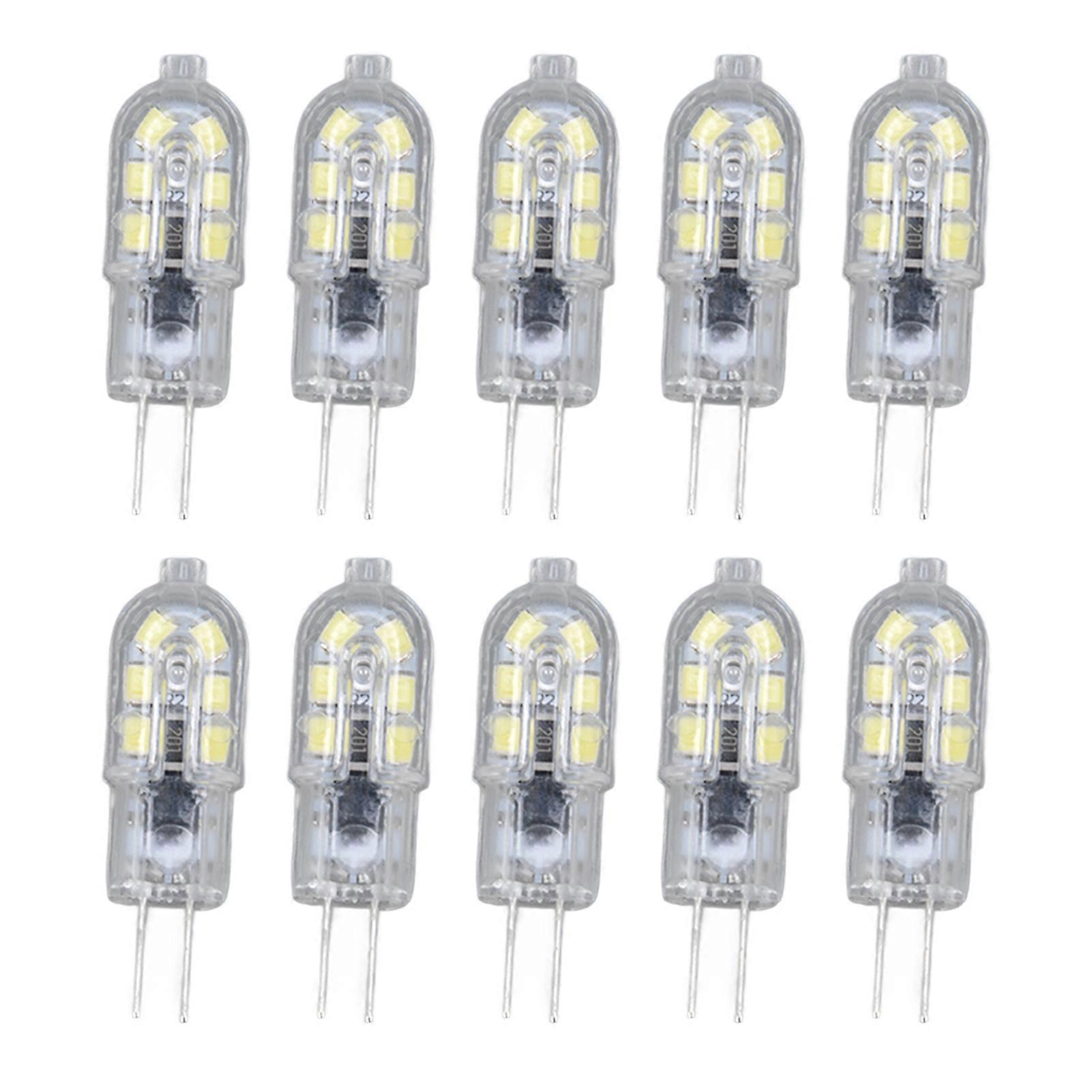 10 Pack G4 2835 LED Bulb Transparent Led Lamp Plug in Bulb AC220V for Camper Cabinet Landscape Light