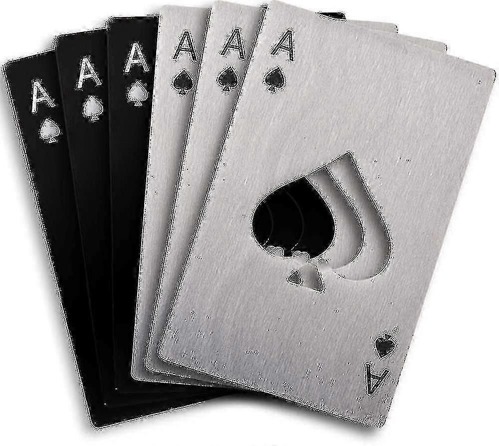 6 Stainless Steel Bottle Openers