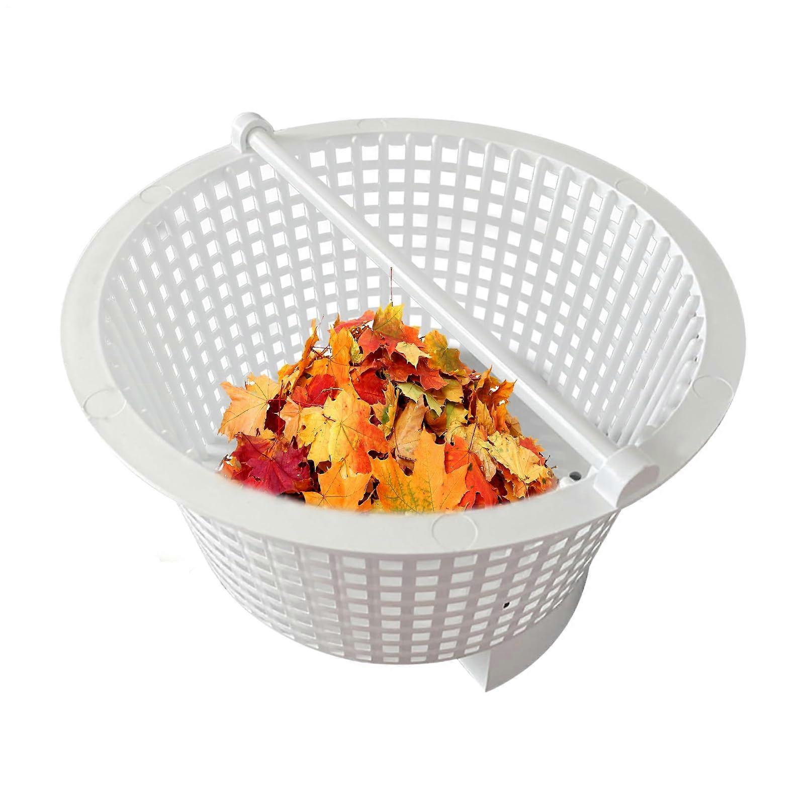 Pool Basket Pond Debris Strainer 7.5x4.33 Inch Durable Mesh Skimmer Filter with Built-In Handle for Leaves and Debris Cleaning