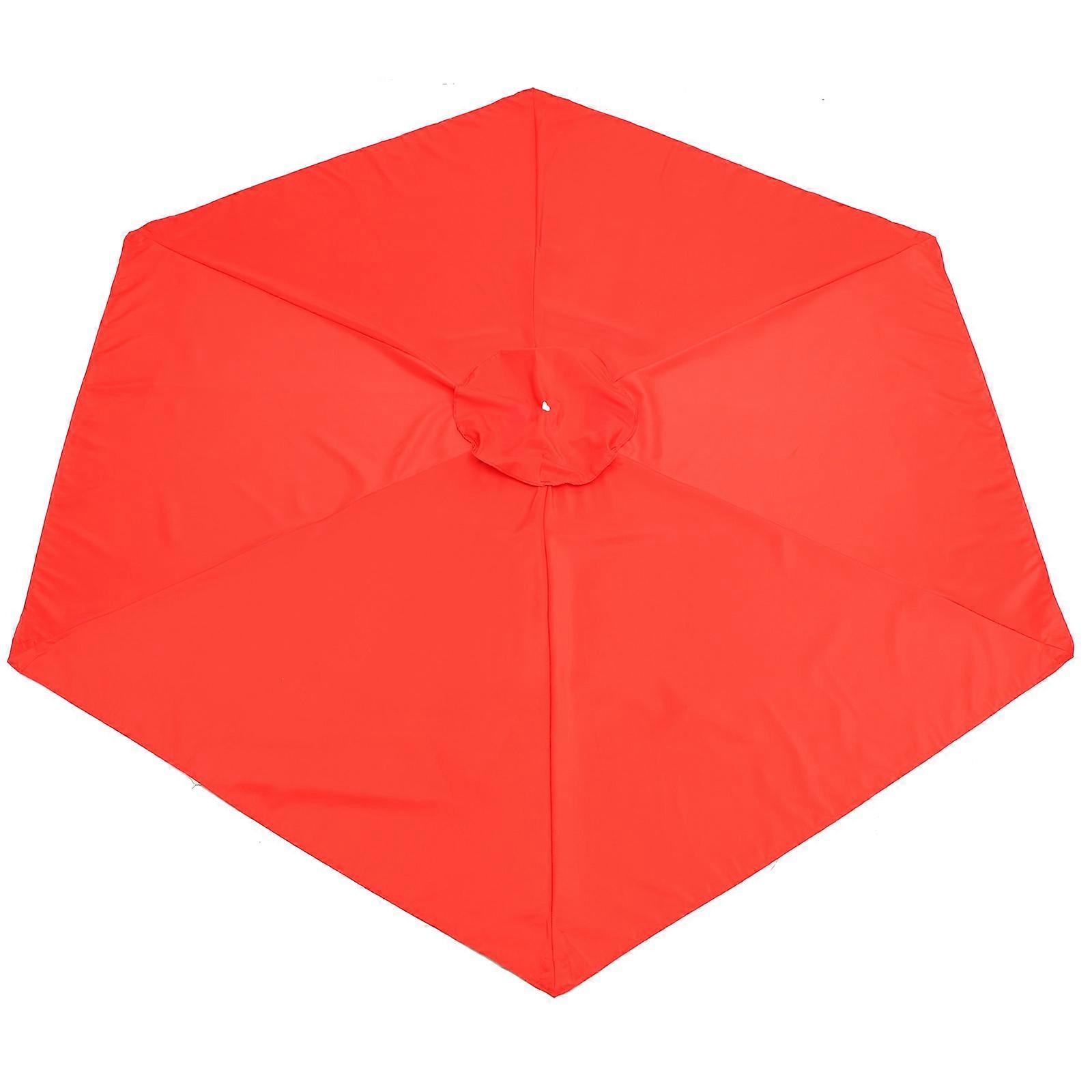 Rain-Proof Umbrella Canopy Umbrella Canopy Replacement Beaches Red 270x270cm Sun Protection 1Pcs