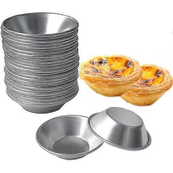 24 pcs molds, shape, round reusable nonstick baking molds.