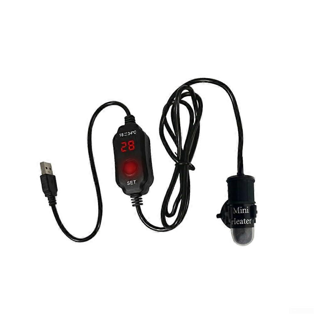 USB Tank Heating Rod - Quartz Heating Rod with Low Water Level Sensor, 25W Temperature Control for Fish Tanks, Constant Temperature 1 Unit