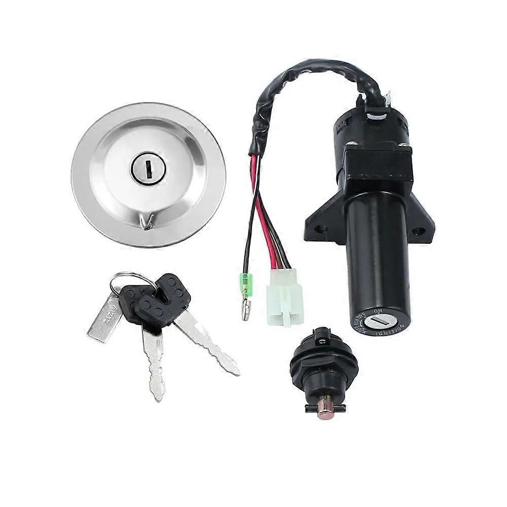 Motorcycle Ignition Switch And Key Barrel Lock Assembly With Fuel Gas Cap For Yamaha YBR125 2005-2014 Model