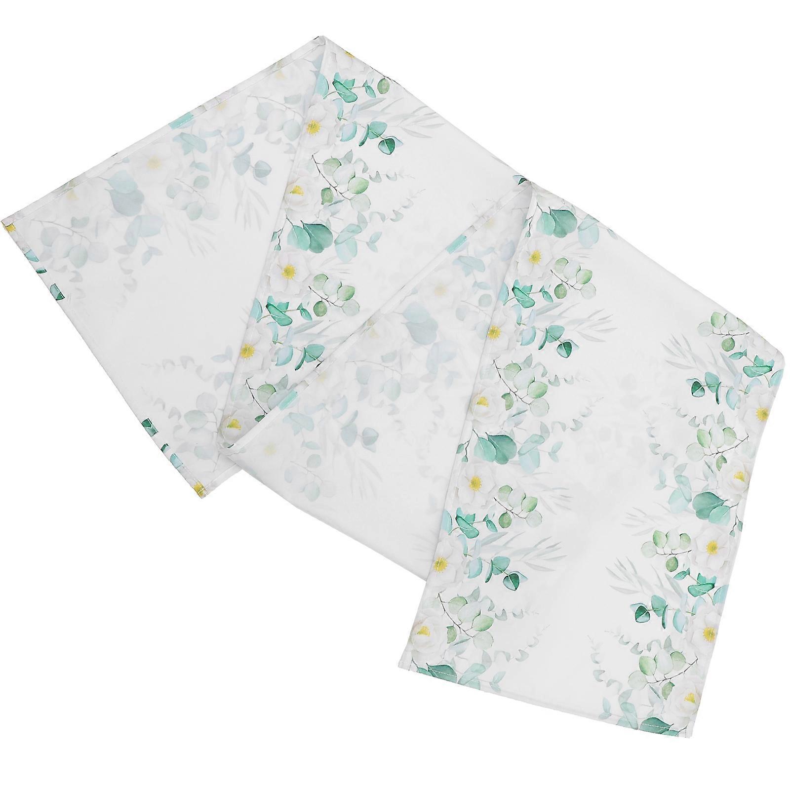 Table Decor Cloth for Table Elegant Light Green 183x33x0.3cm Waterproof Reusable Easy to Clean 1Set