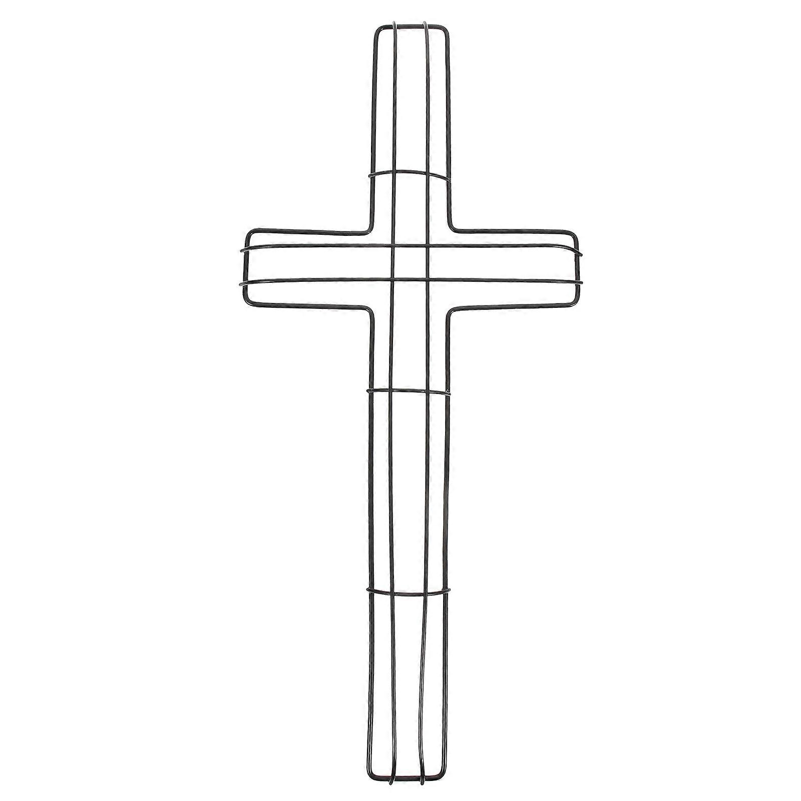 Black Iron Wreath Frame for DIY Use Solid Structure Perfect for Christmas Decor 12.5 Inches