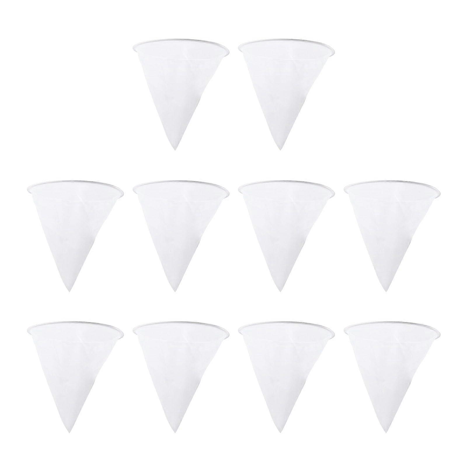 Beekeeping Honey Strainer Mesh Bags, 10 Pieces, 36cm Diameter, Durable Filtering Mesh for Honey and Wax